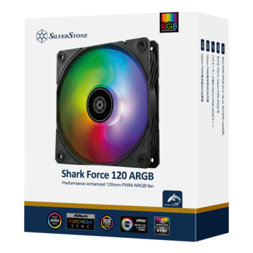 Shark Force 120 ARGB 120mm, ARGB LEDs, 2500 RPM, 100 CFM, 41.2 dBA, Cooling Fan
