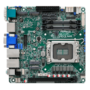 IMB-X1231, Intel W680 Chipset, LGA 1700, 5x COM, 2x 2.5 GbLAN, Mini-ITX Industrial Motherboard