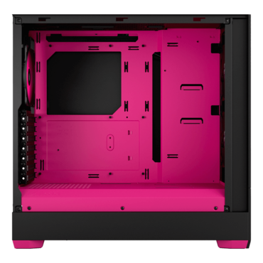 Pop Air RGB, Tempered Glass, No PSU, ATX, Black/Magenta, Mid Tower Case