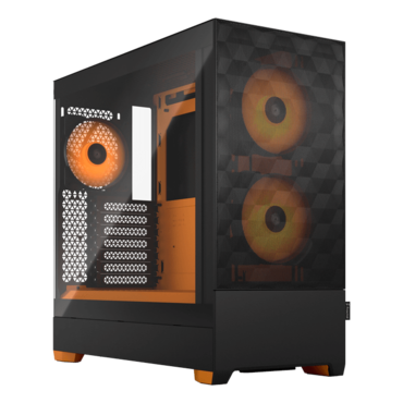 Pop Air RGB, Tempered Glass, No PSU, ATX, Black/Orange, Mid Tower Case