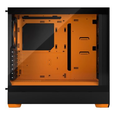 Pop Air RGB, Tempered Glass, No PSU, ATX, Black/Orange, Mid Tower Case