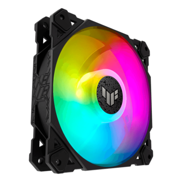 TUF Gaming TF120 ARGB, 1 x 120mm, 1900 RPM, 76 CFM, 29 dBA, Cooling Fan