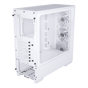Eclipse G360A, Tempered Glass, No PSU, E-ATX, White, Mid Tower Case