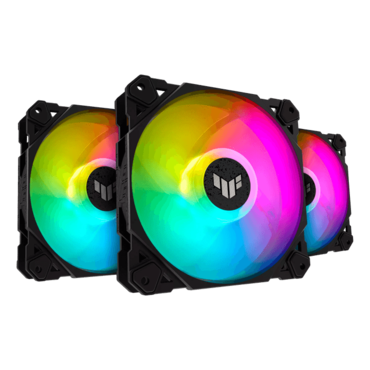 TUF Gaming TF120 ARGB 3 x 120mm, w/ Controller, ARGB LEDs, 1900 RPM, 76 CFM, 29 dBA, Cooling Fans