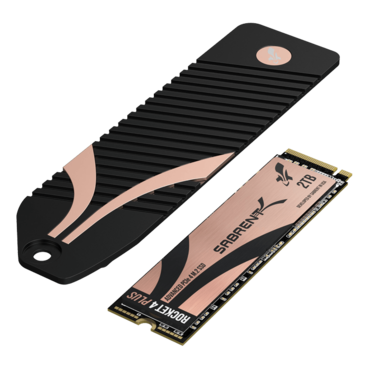 2TB Rocket 4 Plus, w/ Heatsink for Console, 7000 / 6850 MB/s, TLC NAND, PCIe NVMe 4.0 x4, M.2 2280 SSD