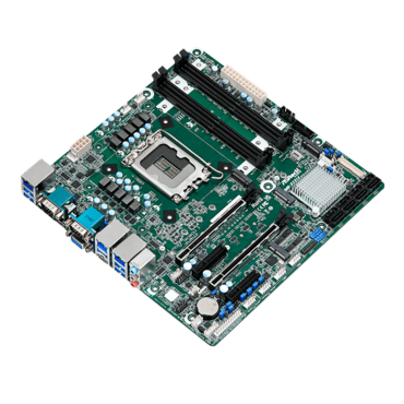 IMB-X1314, Intel® W680 Chipset, LGA 1700, 6x COM, 3x 2.5 GbLAN, microATX Motherboard