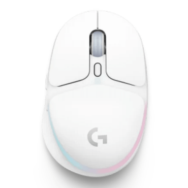 G705, 3 RGB Zones, 8200-dpi, Wired/Bluetooth/Wireless, White, Optical Gaming Mouse