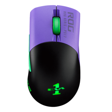 ROG Keris Wireless EVA Edition, RGB, 16000-dpi, Wired/Bluetooth/Wireless, Black, Optical Gaming Mouse