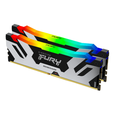 32GB (2 x 16GB) FURY Renegade DDR5 6400MT/s, CL32, Black/Silver, RGB LED, DIMM Memory