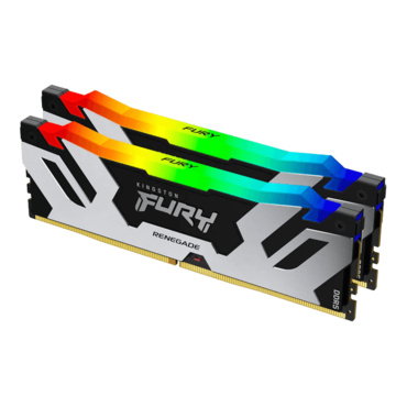 32GB (2 x 16GB) FURY™ Renegade DDR5 6000MT/s, CL32, Black/Silver, RGB LED, DIMM Memory