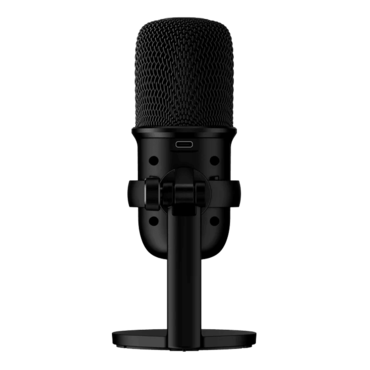 HyperX SoloCast, 14 mm Electret Condenser, Red LED, Black, Gaming Microphone