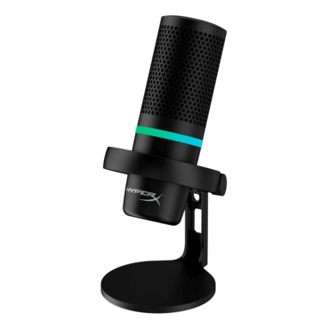 HyperX DuoCast, Anti-Vibration, 2 x Electret Condenser, RGB LED, Black, Gaming Microphone