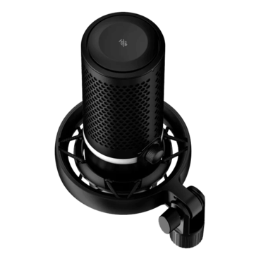 HyperX DuoCast, Anti-Vibration, 2 x Electret Condenser, RGB LED, Black, Gaming Microphone