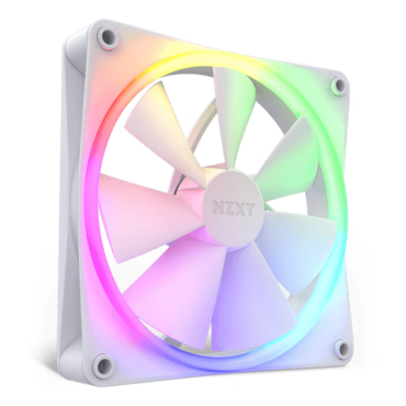 F140 RGB 140mm, White, RGB LEDs, 1800 RPM, 89.48 CFM, 32.5 dBA, Cooling Fan