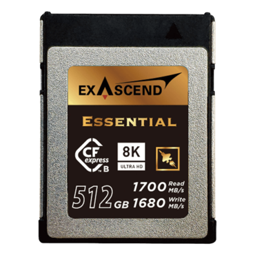 512GB CFE4, 1800 / 1700 MB/s, 3D TLC, PCIe NVMe 3.0 x2, CFexpress Type B Memory Card