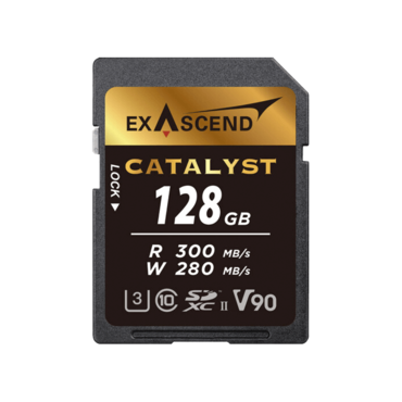 128GB Catalyst, 300 / 280 MB/s, UHS-II SDXC Memory Card