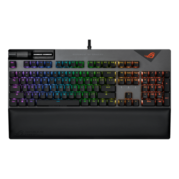 ROG Strix Flare II, Per Key RGB, ROG NX Brown, Wired, Gun-Metal, Mechanical Gaming Keyboard