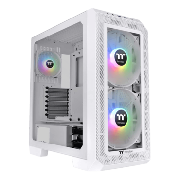 View 300 MX Snow, Tempered Glass, No PSU, E-ATX, White, Mid Tower Case