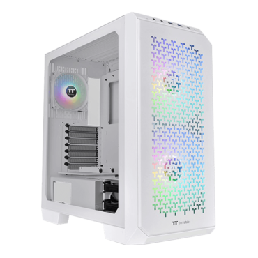 View 300 MX Snow, Tempered Glass, No PSU, E-ATX, White, Mid Tower Case