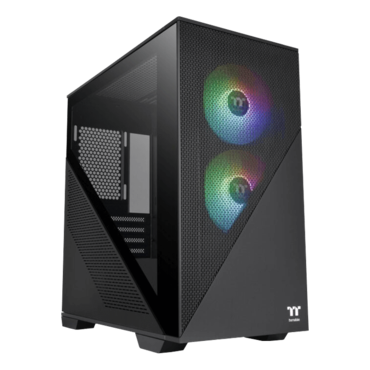 Divider 170 TG ARGB, Tempered Glass, No PSU, microATX, Black, Mini Tower Case