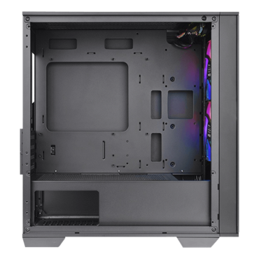 Divider 170 TG ARGB, Tempered Glass, No PSU, microATX, Black, Mini Tower Case