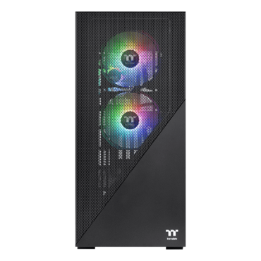 Divider 370 TG ARGB, Tempered Glass, No PSU, E-ATX, Black, Mid Tower Case