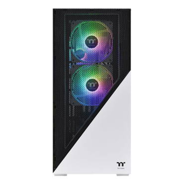 Divider 370 TG Snow ARGB, Tempered Glass, No PSU, E-ATX, Whit, Mid Tower Case