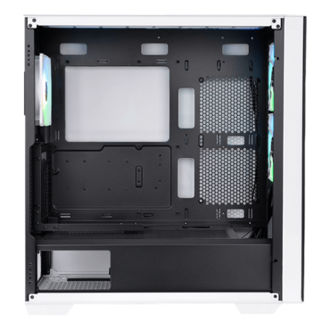 Divider 370 TG Snow ARGB, Tempered Glass, No PSU, E-ATX, Whit, Mid Tower Case
