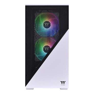 Divider 170 TG Snow ARGB, Tempered Glass, No PSU, microATX, White, Mini Tower Case