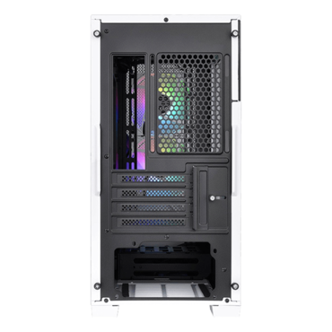 Divider 170 TG Snow ARGB, Tempered Glass, No PSU, microATX, White, Mini Tower Case