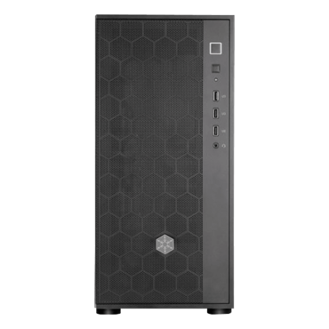 FARA R1 V2, Tempered Glass, No PSU, ATX, Black, Mid Tower Case