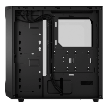 Focus 2, Tempered Glass, No PSU, ATX, Black, Mid Tower Case