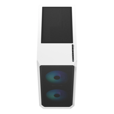 Focus 2 RGB, Tempered Glass, No PSU, ATX, White, Mid Tower Case