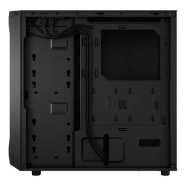 Focus 2, No PSU, ATX, Black, Mid Tower Case