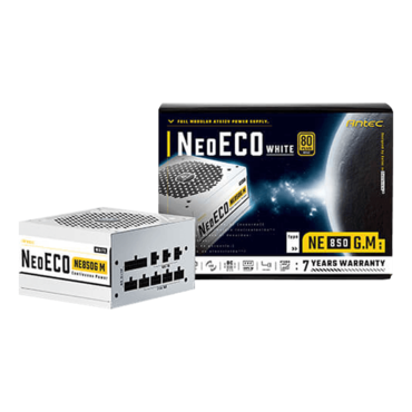 NeoECO NE850G M White, 80 PLUS Gold 850W, Fully Modular, ATX Power Supply