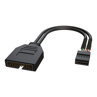 USB 2.0 Female to USB 3.0 Male 20 Pin IDC Motherboard Header Active Compatible Converter Compatible with LINKUP Type C USB-C Chipset and Panel Mount