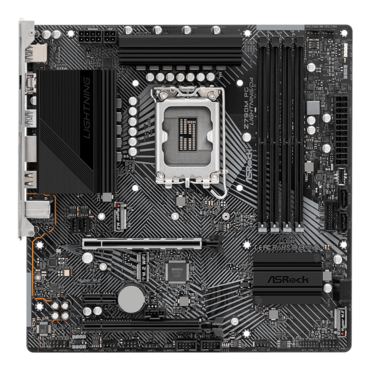 Z790M PG Lightning/D4, Intel® Z790 Chipset, LGA 1700, microATX Motherboard