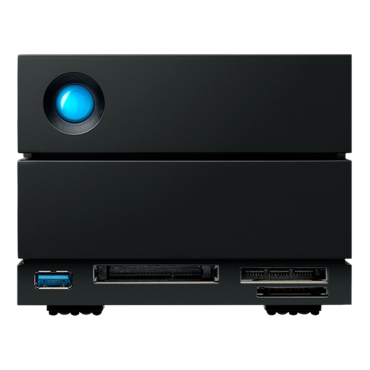 28TB LaCie 2big Dock, Thunderbolt™ 3, Black, External Hard Drive