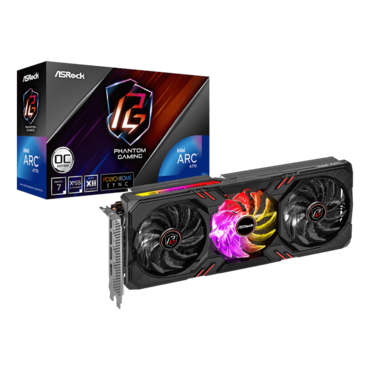 Arc™ A770 Phantom Gaming D 8G OC, 2200 - 2200MHz, 8GB GDDR6, Graphics Card