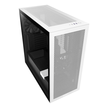 H7 Flow, Tempered Glass, No PSU, E-ATX, White/Black, Mid Tower Case