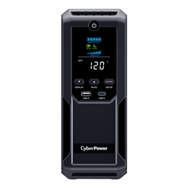 Intelligent LCD BRG1500AVRLCD2, 1500 VA/900 W, Simulated Sine Wave, Tower UPS