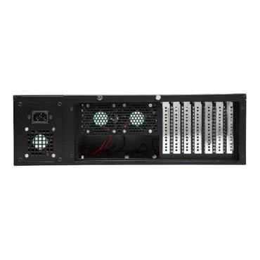 RM-3UWIN525, 4x 5.25&quot; External Bays, No PSU, ATX, Black, 3U Chassis