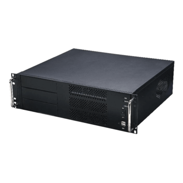 RM-3UC338, 3x 5.25&quot; External Bays, No PSU, ATX, Black, 3U Chassis