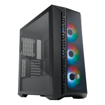 MasterBox 520 Mesh, Tempered Glass, No PSU, E-ATX, Black, Mid Tower Case