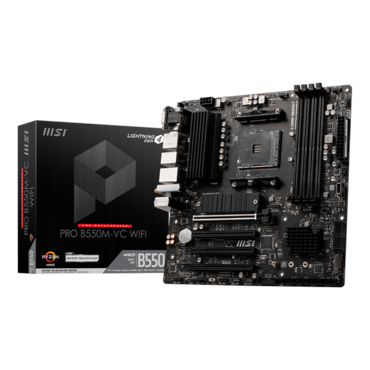 PRO B550M-VC WIFI, AMD B550 Chipset, AM4, microATX Motherboard