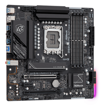 Z690M PG Riptide/D5, Intel® Z690 Chipset, LGA 1700, microATX Motherboard