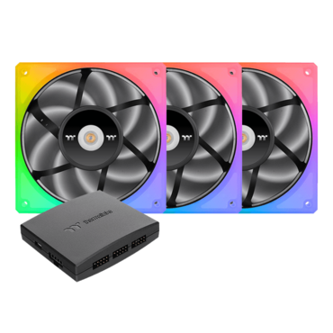 TOUGHFAN 12 RGB 3 x 120mm, w/ Controller, RGB LEDs, 2000 RPM, 53.75 CFM, 21.2 dBA, Cooling Fans