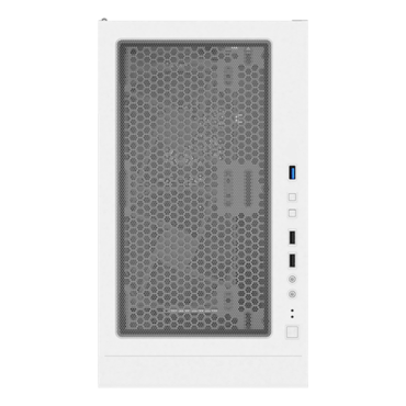 X3 Mesh, Tempered Glass, No PSU, ATX, White, Mid Tower Case