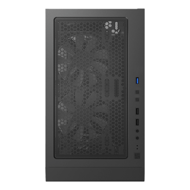 X3 Mesh, Tempered Glass, No PSU, ATX, Black, Mid Tower Case