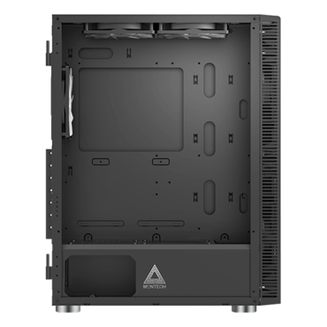 X3 Mesh, Tempered Glass, No PSU, ATX, Black, Mid Tower Case